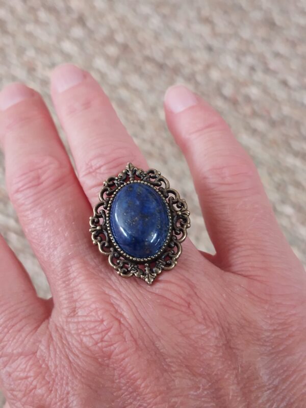 Bague pierre naturelle"Lapis-Lazuli"