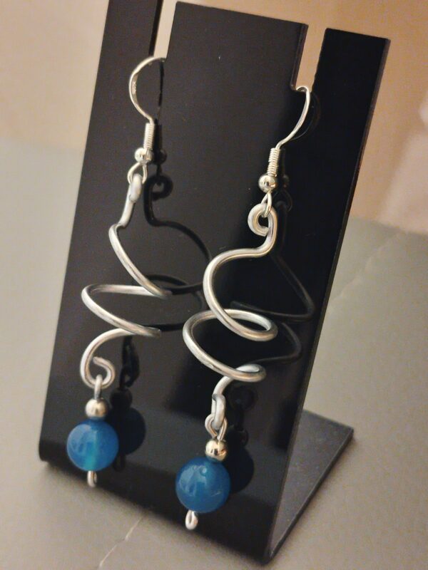 Agate bleue en spirale